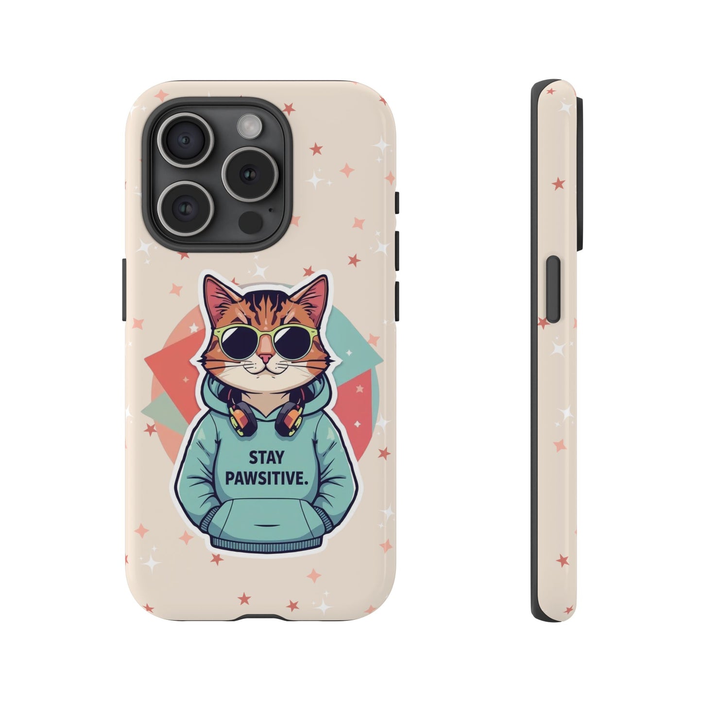 Pawsitive Cat – Phone Case