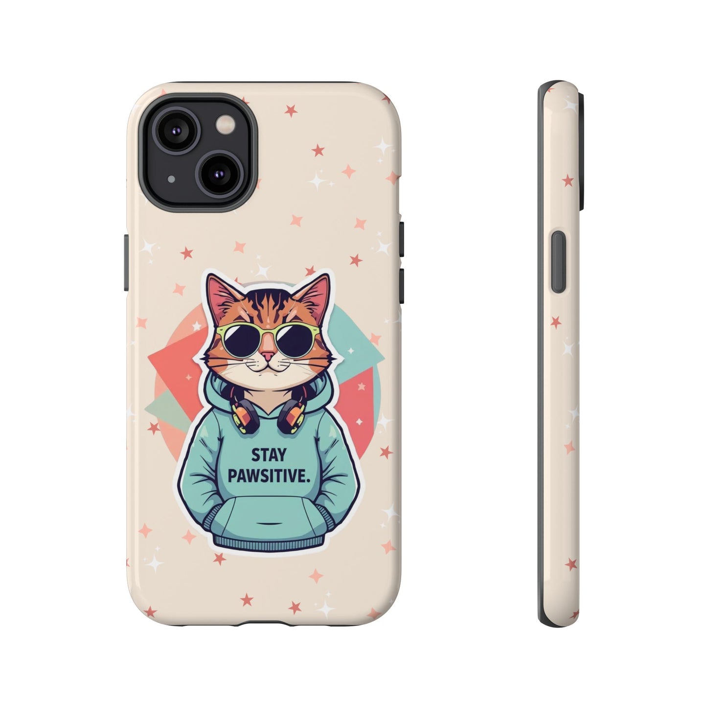 Pawsitive Cat – Phone Case
