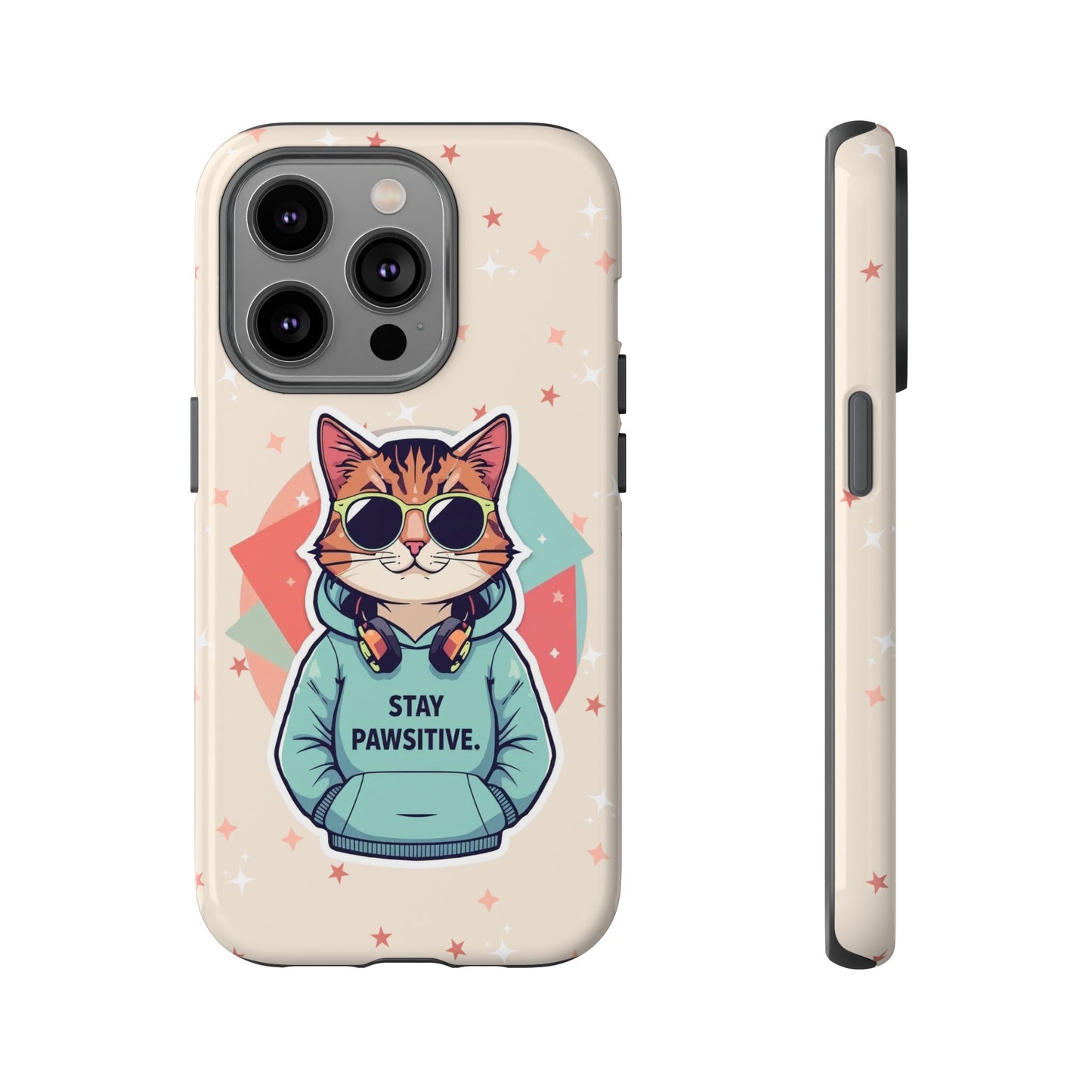 Pawsitive Cat – Phone Case