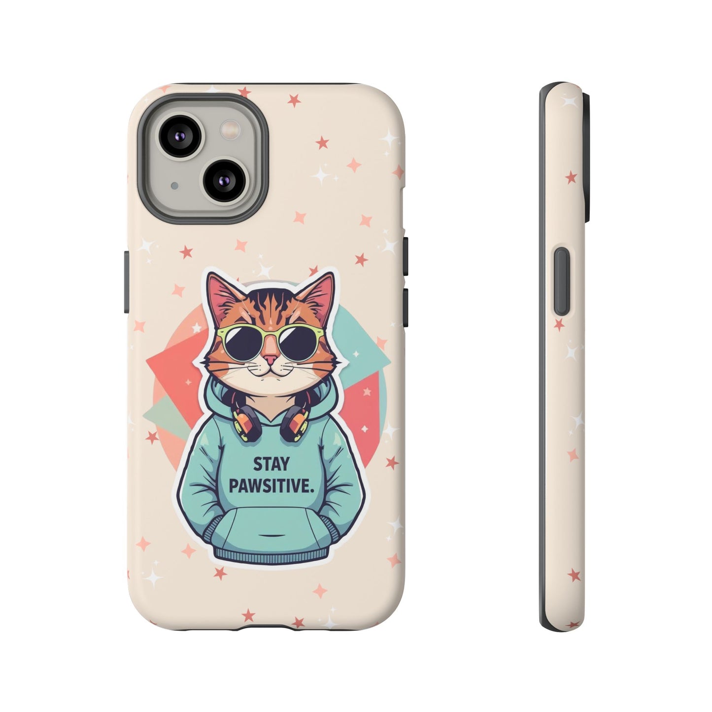 Pawsitive Cat – Phone Case