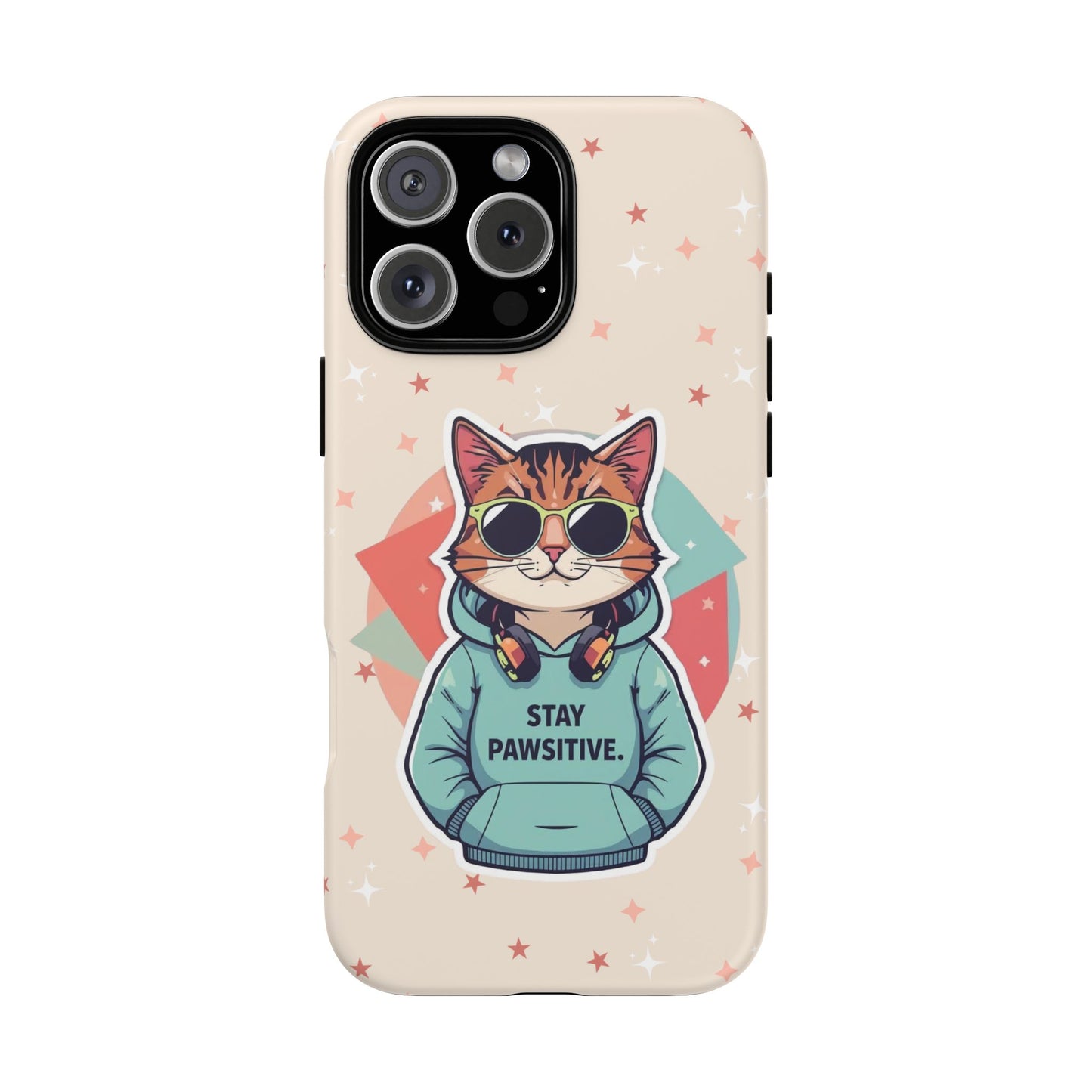 Pawsitive Cat – Phone Case