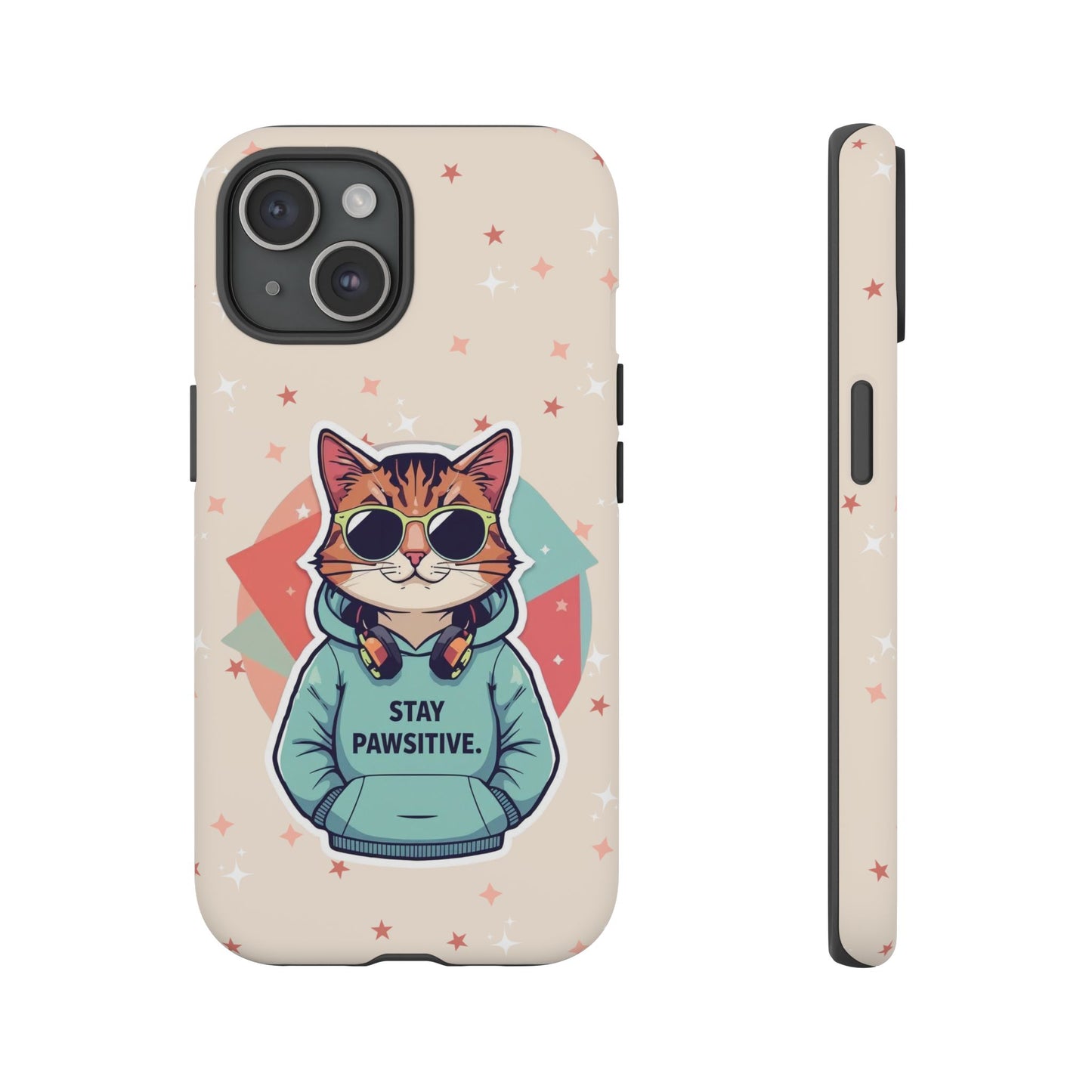 Pawsitive Cat – Phone Case