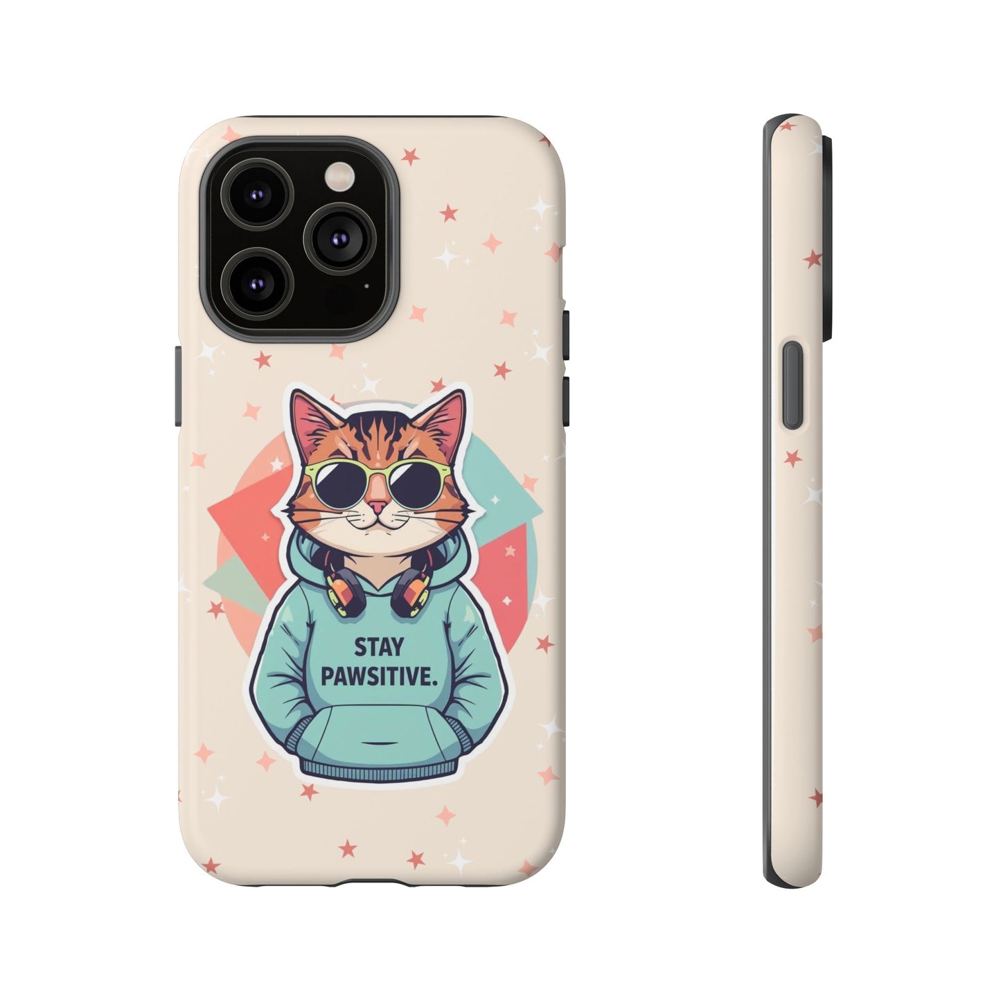 Pawsitive Cat – Phone Case