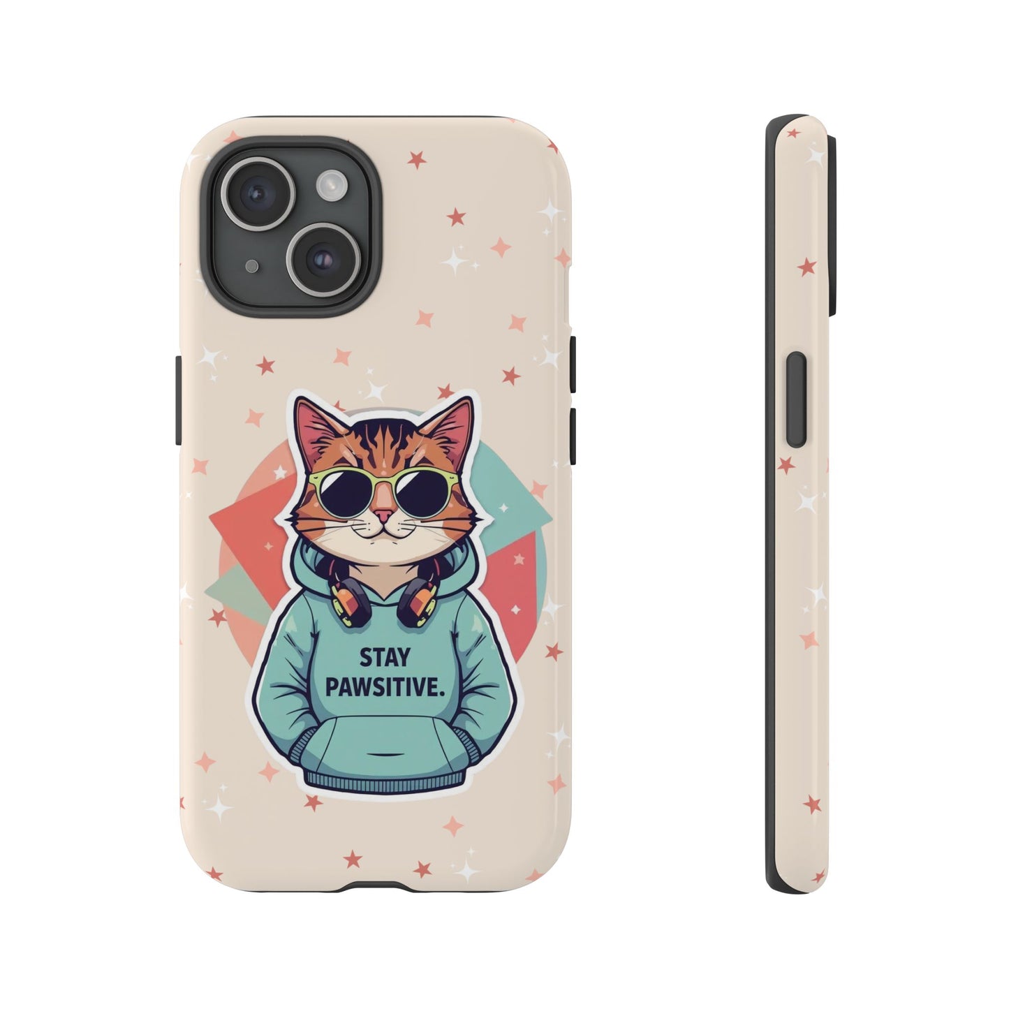 Pawsitive Cat – Phone Case