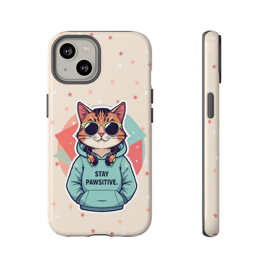 Pawsitive Cat – Phone Case
