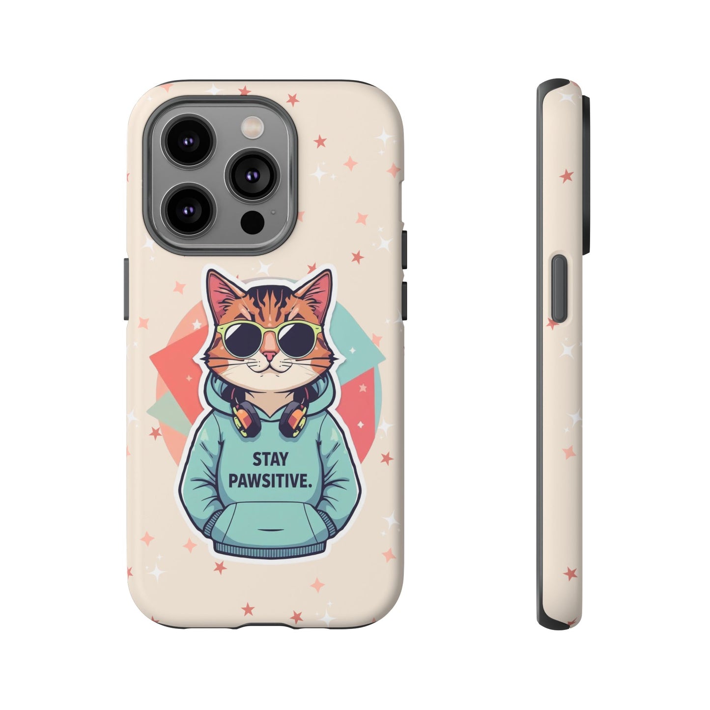 Pawsitive Cat – Phone Case
