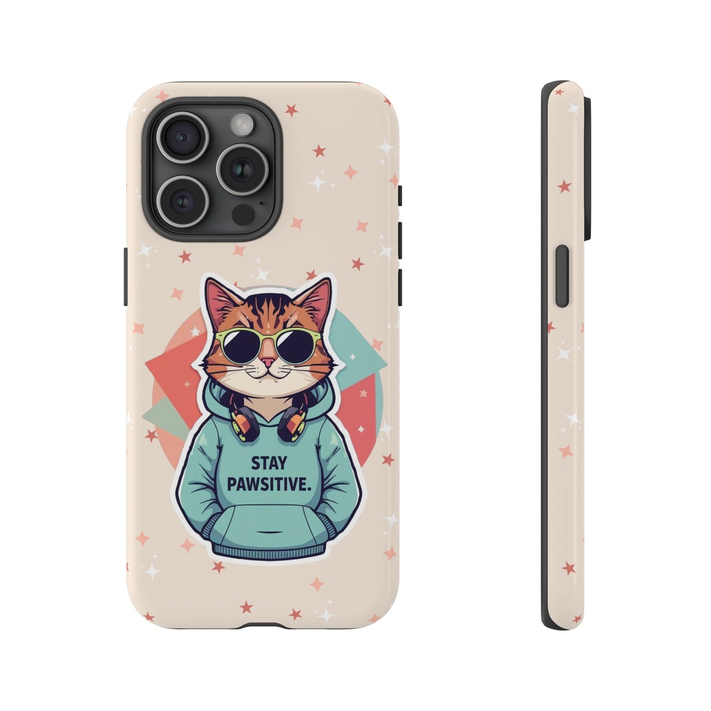 Pawsitive Cat – Phone Case