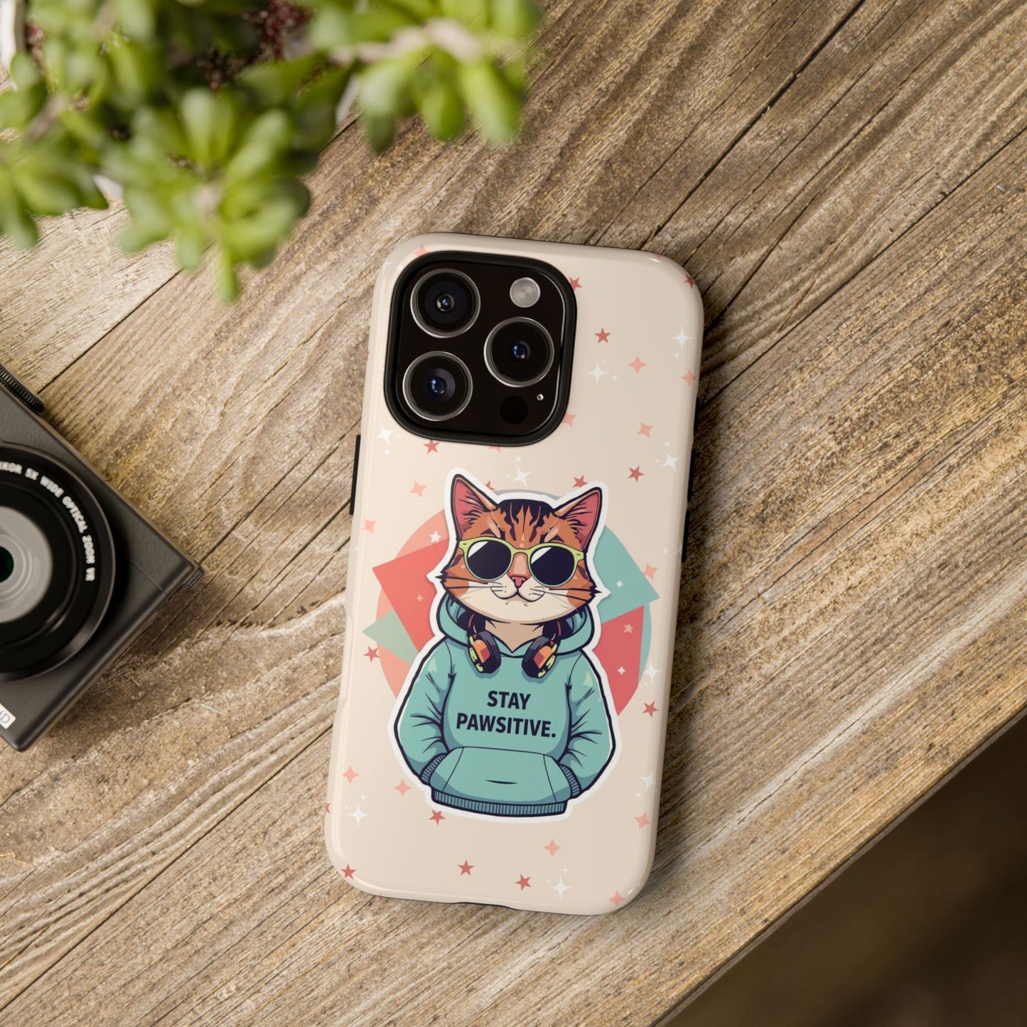 Pawsitive Cat – Phone Case